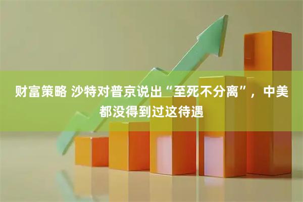 财富策略 沙特对普京说出“至死不分离”，中美都没得到过这待遇