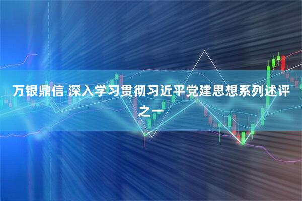 万银鼎信 深入学习贯彻习近平党建思想系列述评之一